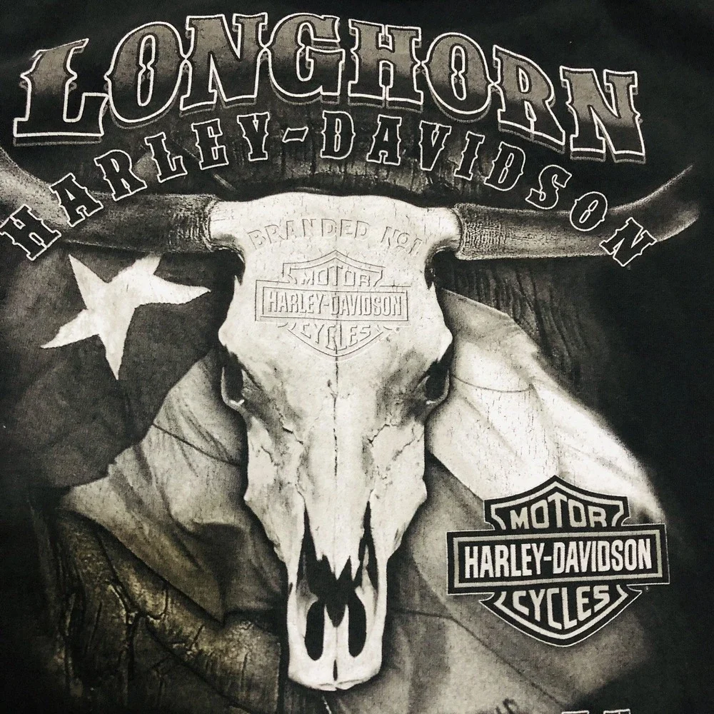Harley-Davidson Longhorn Graphic Tee - Black - Picture 1 of 11